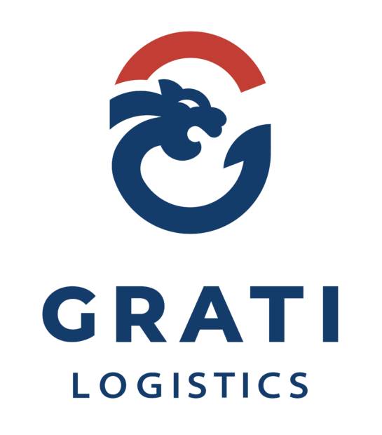 A logo of the company grati logistics